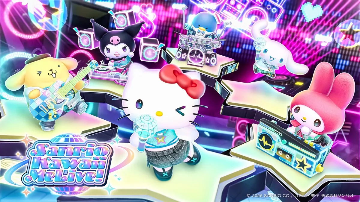 Sanrio выпустит свой первый мобильный ритм-гейм Sanrio Kawaii Me Live в январе 2027 года