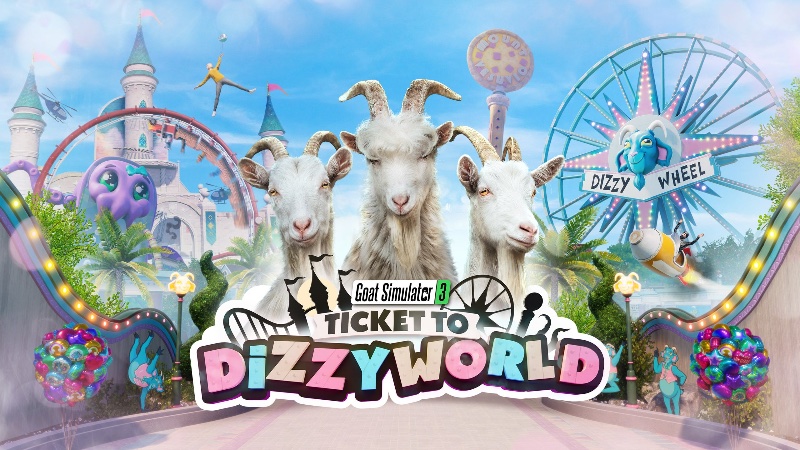 Goat Simulator 3 получит дополнение Ticket to Dizzyworld с парком аттракционов